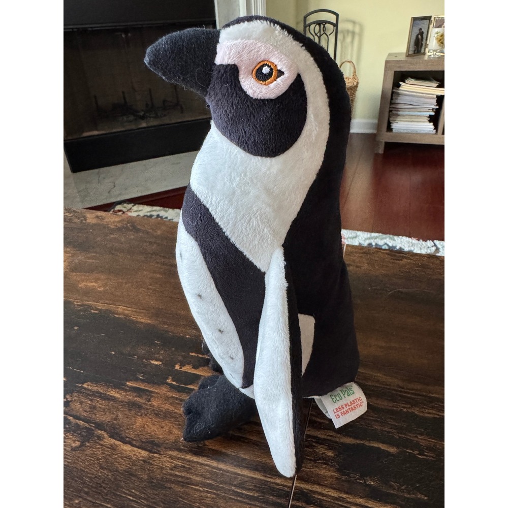 Eco Pals Wildlife Artists African Penguin Plush Stuffed Animal 10 Inch Recycled